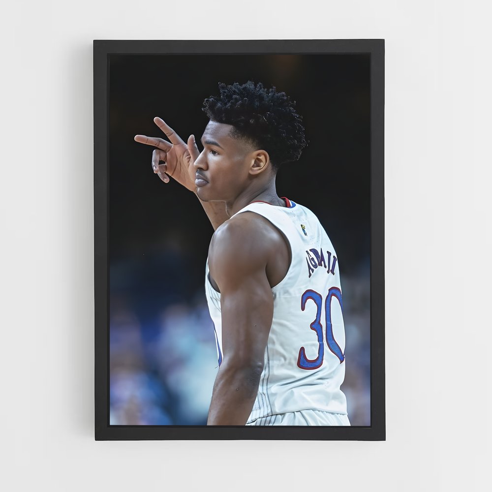 Poster Ochai agbaji – affiche Basketball (vue 2)